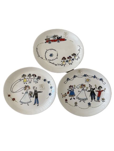 NWT Opificio Etico Ceramiche Set of 3 Plates