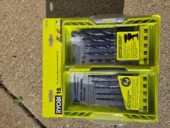 $10 Ryobi Hex Shank Black Oxide Drill bit set