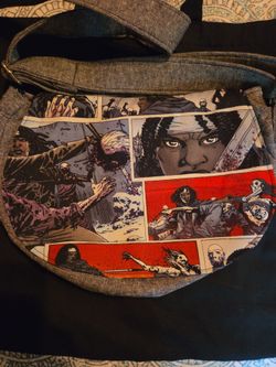 The Walking Dead Comic Print Crossbody Bag
