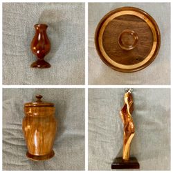 Vintage Bundle of 4 wooden hand crafted items