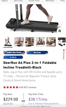 Deerrun A6 2 in 1 treadmill and walking pad