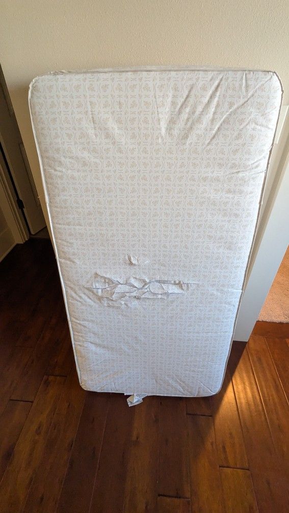 Free, Super Clean, Just Slightly Tattered But Great Crib Mattress