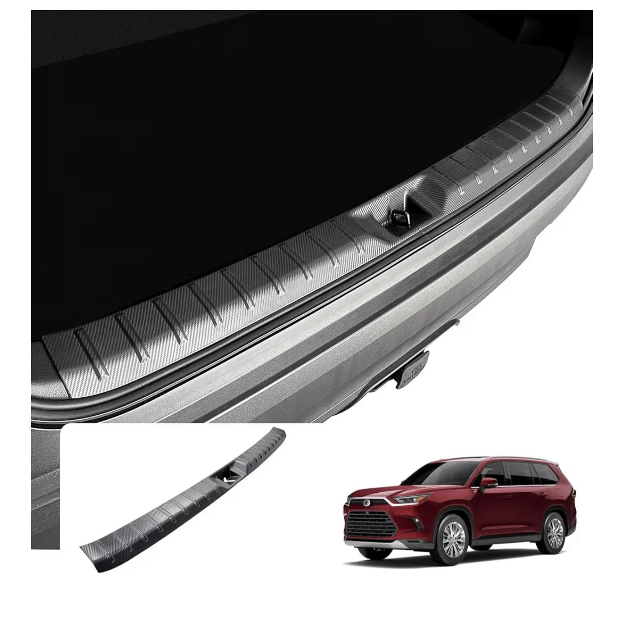 Rear Trunk Bumper Protector for 2026 2025 2024 Grand Highlander Accessories, Trunk Door Sill Protector for Toyota Grand Highlander Accessories 2024 20