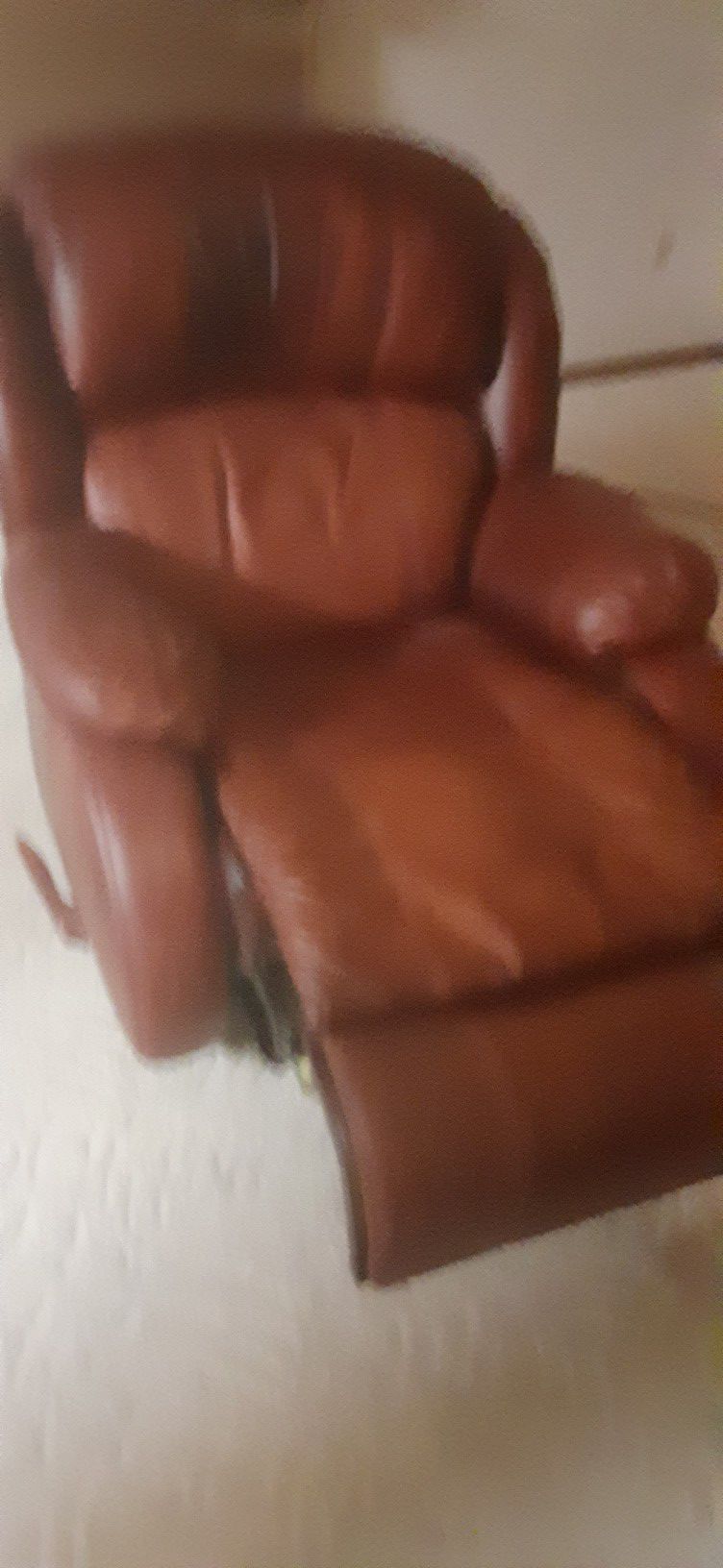 Free 3 piece leather and single recliner and several free items dresser game chair. Small fee for delivery