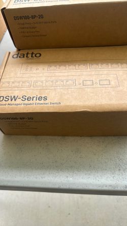 10- datto DSW 100 - 8P- 2G Cloud - Managed Gigabit Ethernet Switch