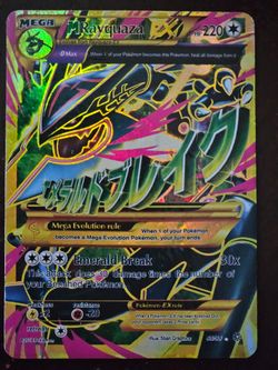 M Rayquaza EX Full Art Holo Pokemon Card 98/98