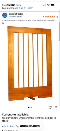 pet child gate extension panel