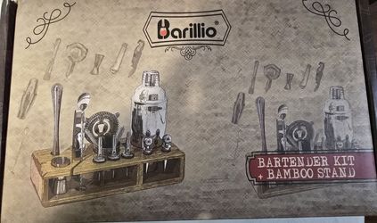 Barillio® Mixology Bartender

Kit With Elegant Bamboo Stand (Silver)