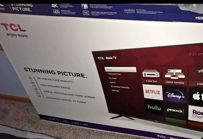 57" Roku SMART TELEVISION