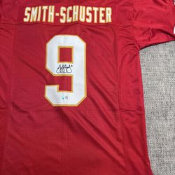 JUJU SMITH SCHUSTER Signed Autograph Custom Jersey-Metabilia Kansas City Chiefs