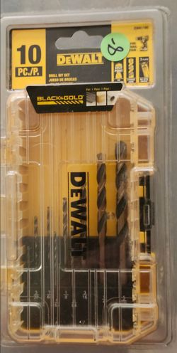 DEWALT 10-Piece Black & Gold Drill Bit Set