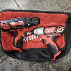 Milwaukee
M12 12V Lithium-Ion Cordless 3/8 in. Drill/Driver And Impact Driver  (Tool-Only)