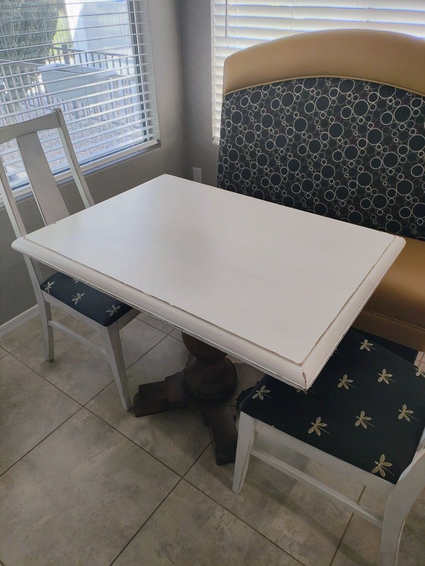 Small Dining Table Solid Wood Base