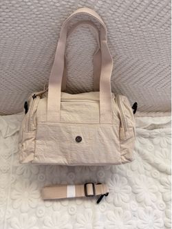 Lightweight Water-Resistant Parachute Fabric Handbag & Crossbody Gym Bag