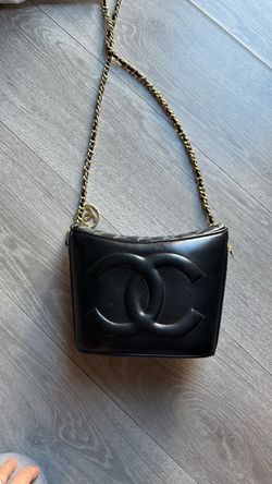 Black faux leather Shoulder Bag