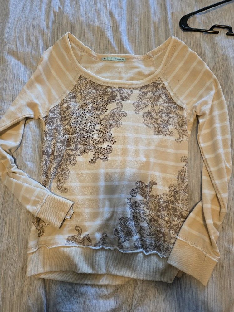 Maurices Brand Sequined Long Sleeve, Size S