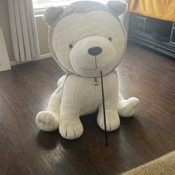 Giant Hallmark husky stuffed animal 