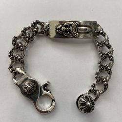 Chrome Hearts Dagger Silver Bracelet Heavy