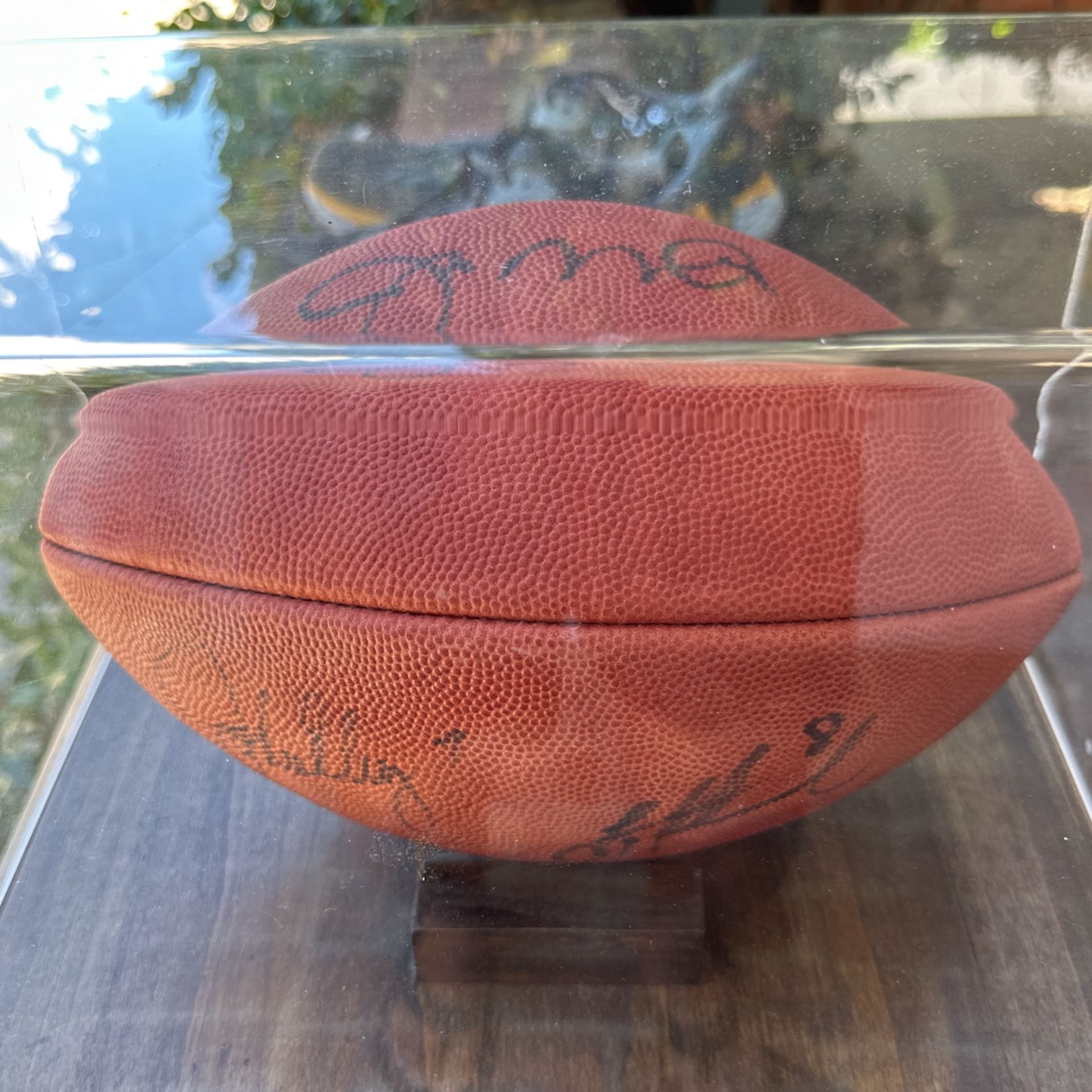 Football Signed By Joe Montana, Troy Aikman And John Elway
