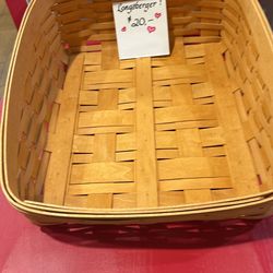 14x13 Longaberger Basket/ Clean/no Liner