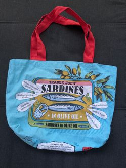 NEW Trader Joe’s Sardines Tote Bag – Collectible Reusable Shopping Bag