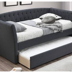 Day Bed w/ Slats + Trundle - Twin