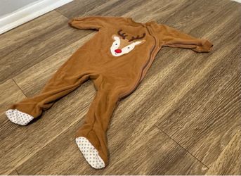 Baby Reindeer Footed Pajama Sleeper