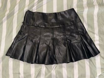 Black Leather Skirt