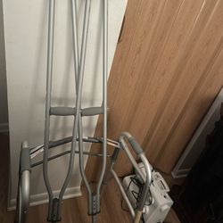 Walker + Set Of Crutches