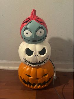Light up Nightmare before Christmas pumpkin decoration