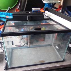 Fish Tank Light Pump Heater And Dual Filter Set