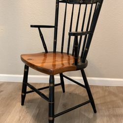 Authentic Hitchcock Chair Co. Windsor Arm Chair | Mystic Seaport Commemorative Stencil | Signed & Warranted | Connecticut Folk Art