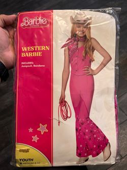 Spirit Halloween Western Barbie - Youth - Size Small - New