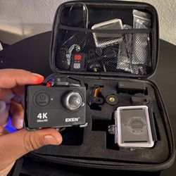 4k Action Camera With Accessories 