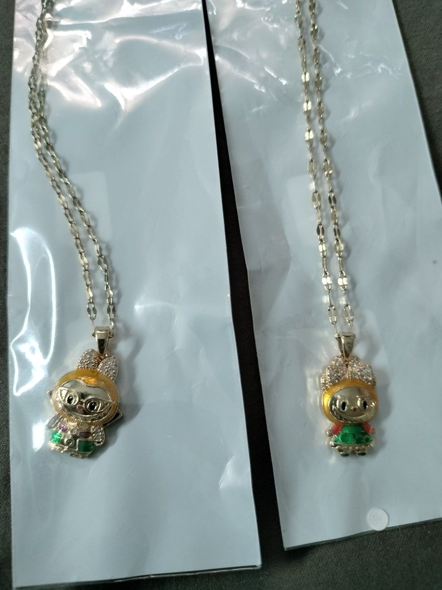 Labubu Chains, Gold Plated 