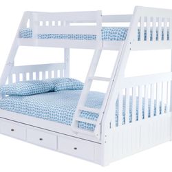 Bunk Bed Twin Over Full W/Trundle In Offer
