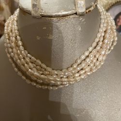 Sterling Silver Pearl Necklace