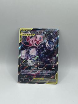 Non TCG Pokemon Mew & Mega Mewtwo X Gx Fan Art Card