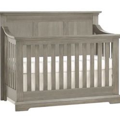 High End Baby Crib - Gray - Includes Conversion Kit!!! 