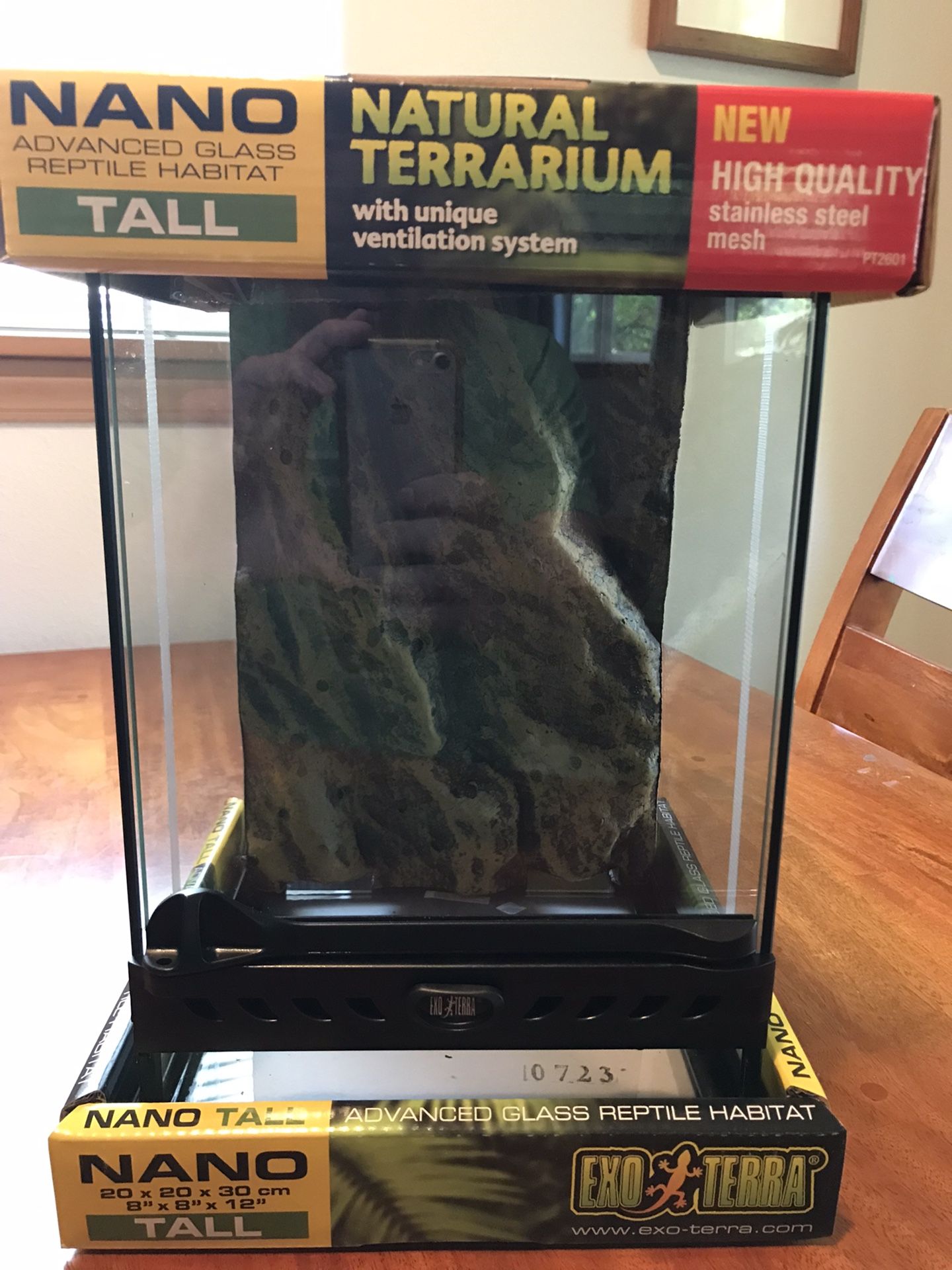 Exo Terra Terrarium / Reptile Habitat - Nano Tall, NEW