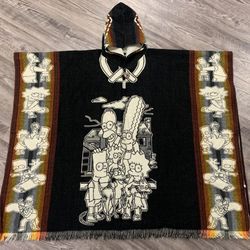 Simpsons Hooded Pancho,hoodie,sweater,Bart,Homer,Lisa,cartoon,comics,collectibles,action Figures,Family Guy,vintage toys,Rick And Marty