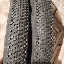 Bike Tires 26 Inch Set of 2 New Bicycle Tires