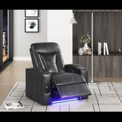 TOPGUN II Smart Power Recliner with Bluetooth, LED Lighting & Cup Cooling Holders