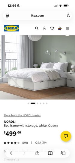 IKEA NORDLI bed frame queen size