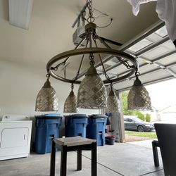 Glass Chandelier/ Light Fixture 