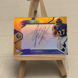 JK Dobbins Elements Rookie Auto RAVENS