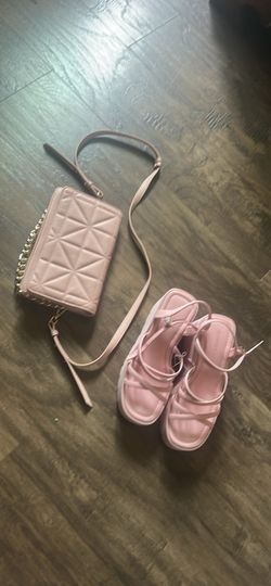 Pink purse & wedges