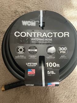 💦 Manguera para Jardín/Contratista WCM – 100 ft x 5/8” – ¡Nueva!
