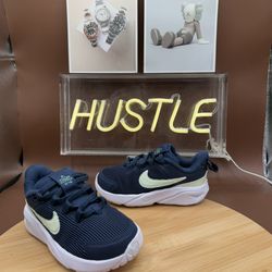 Nike Star Runner 4 Midnight Navy Volt Tint' TD Sz 8C (DX7616 409)