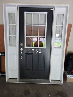Front Door with side lites